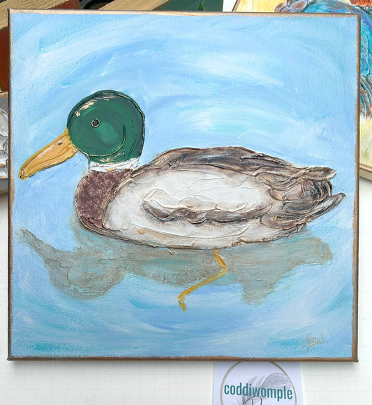 Mallard  |  Father's Day  gifts for men  hunting  nature: Small block (4x4")