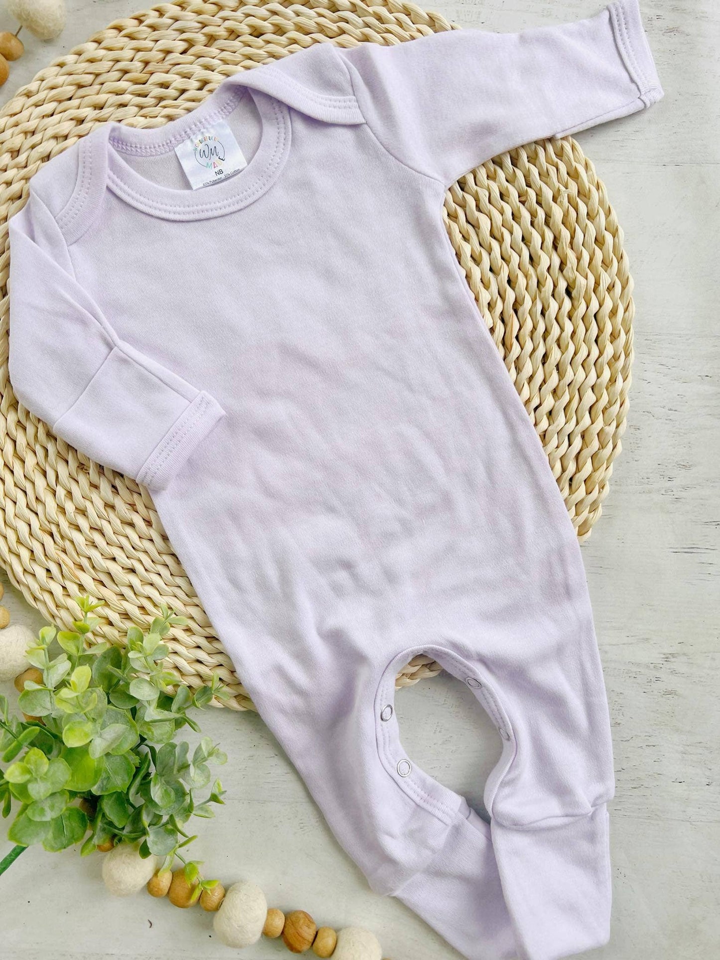 Baby Romper Blank - Solids Patterns: Light Pink