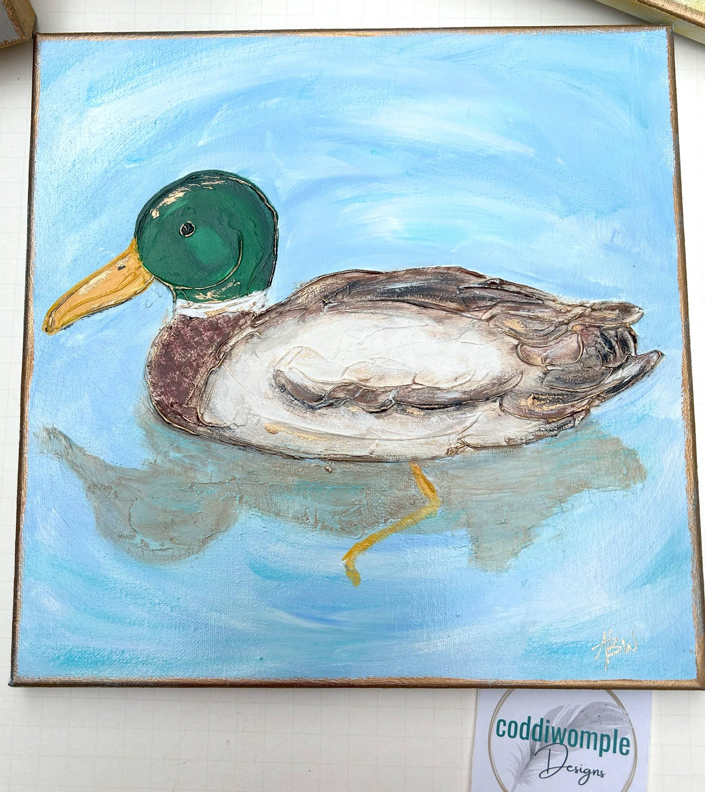 Mallard  |  Father's Day  gifts for men  hunting  nature: Small block (4x4")