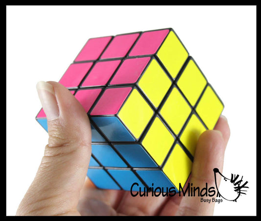 1 Neon 3x3 Multi-Colored Puzzle Speed Cube Games - Problem-