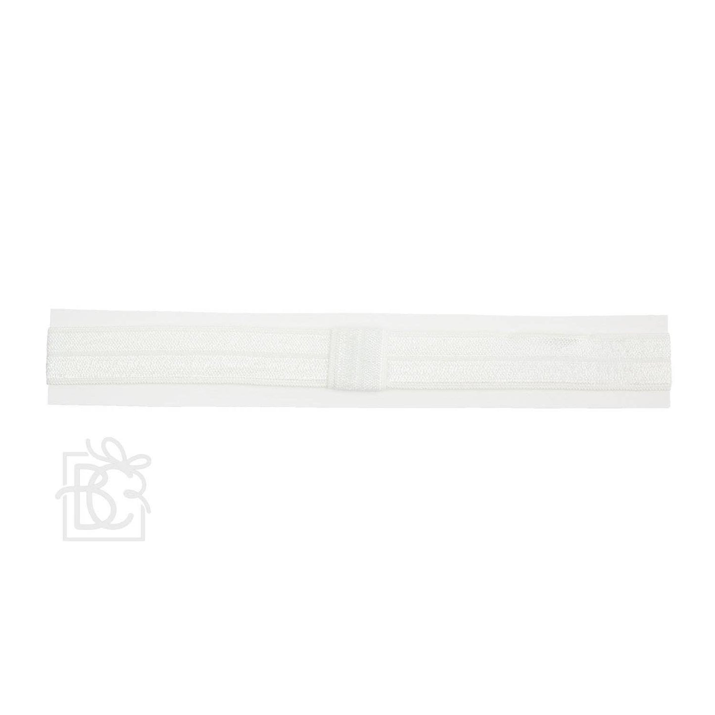 SKINNY ELASTIC HEADBAND: WHITE / 0-3 Months