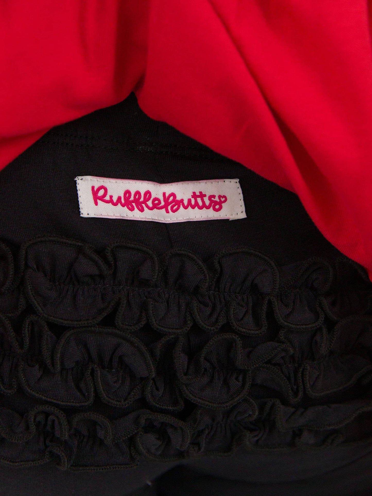 Toddler Girls Black Classic Ruffle Leggings with Signature Rear Ruffles