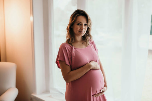 Rose Maternity Mommy Labor and Delivery/ Nursing Gown
