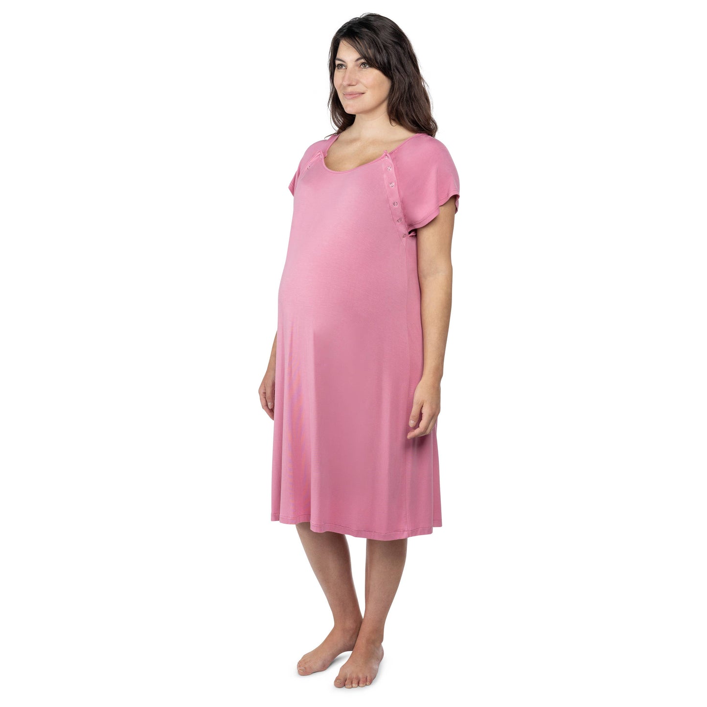 Rose Maternity Mommy Labor and Delivery/ Nursing Gown