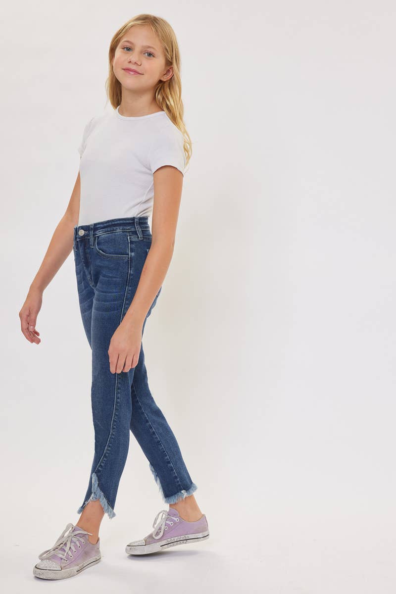 High Rise Ankle Skinny