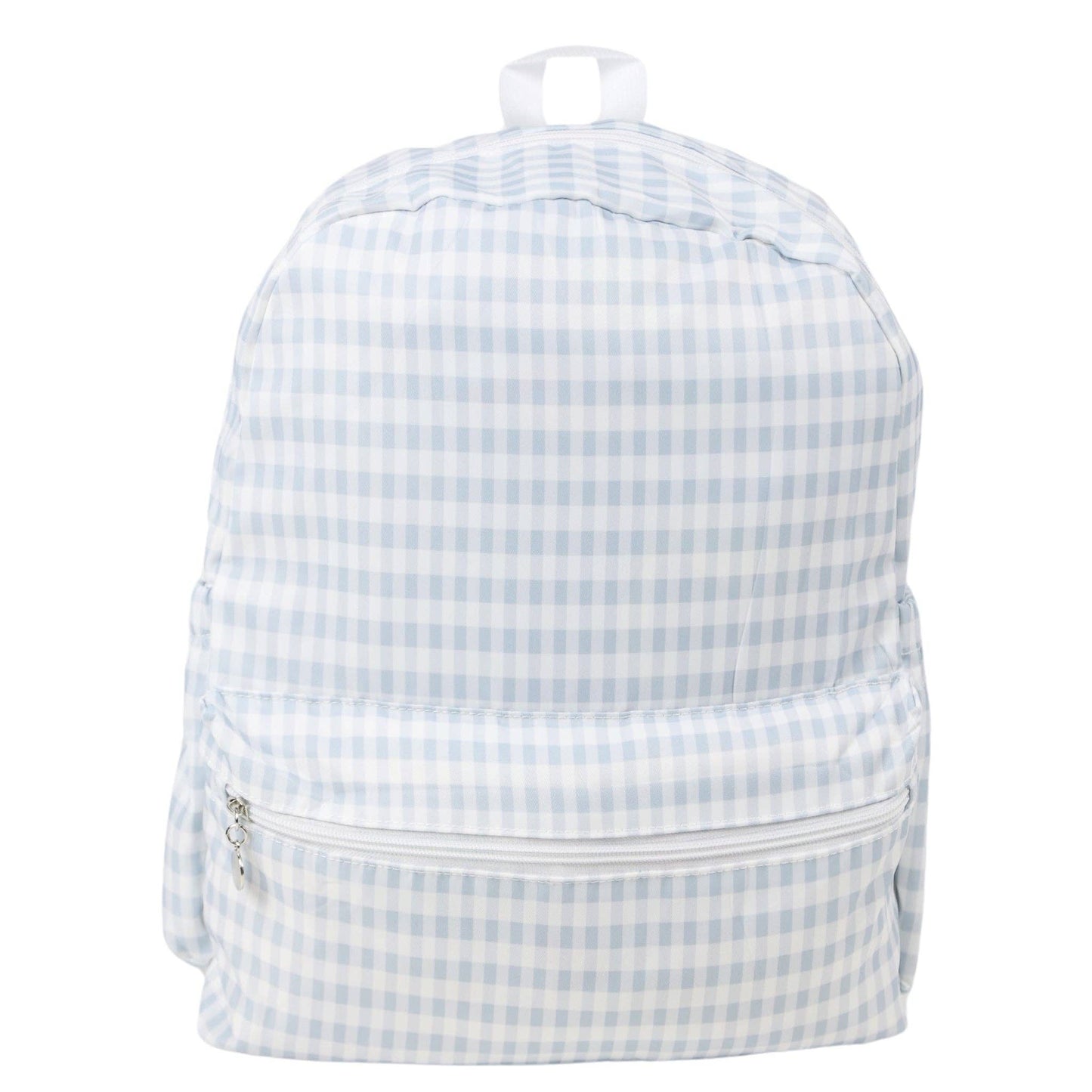 Nylon Backpack (Full Size): Light Pink Gingham