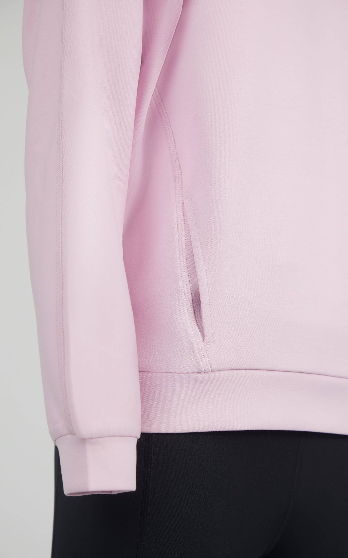 Tween Girls Soft Scuba Zuri Crew Neck Everyday Sweatshirt: Pink Lavender