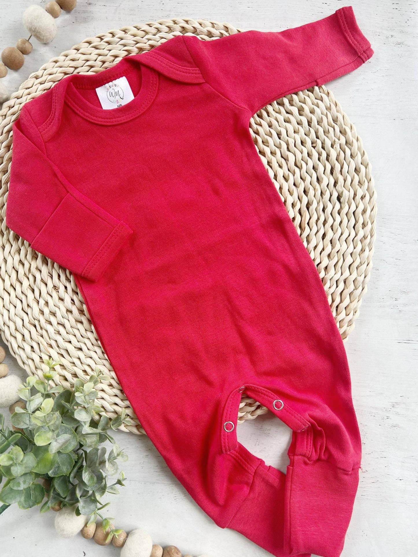 Baby Romper Blank - Solids Patterns: Navy