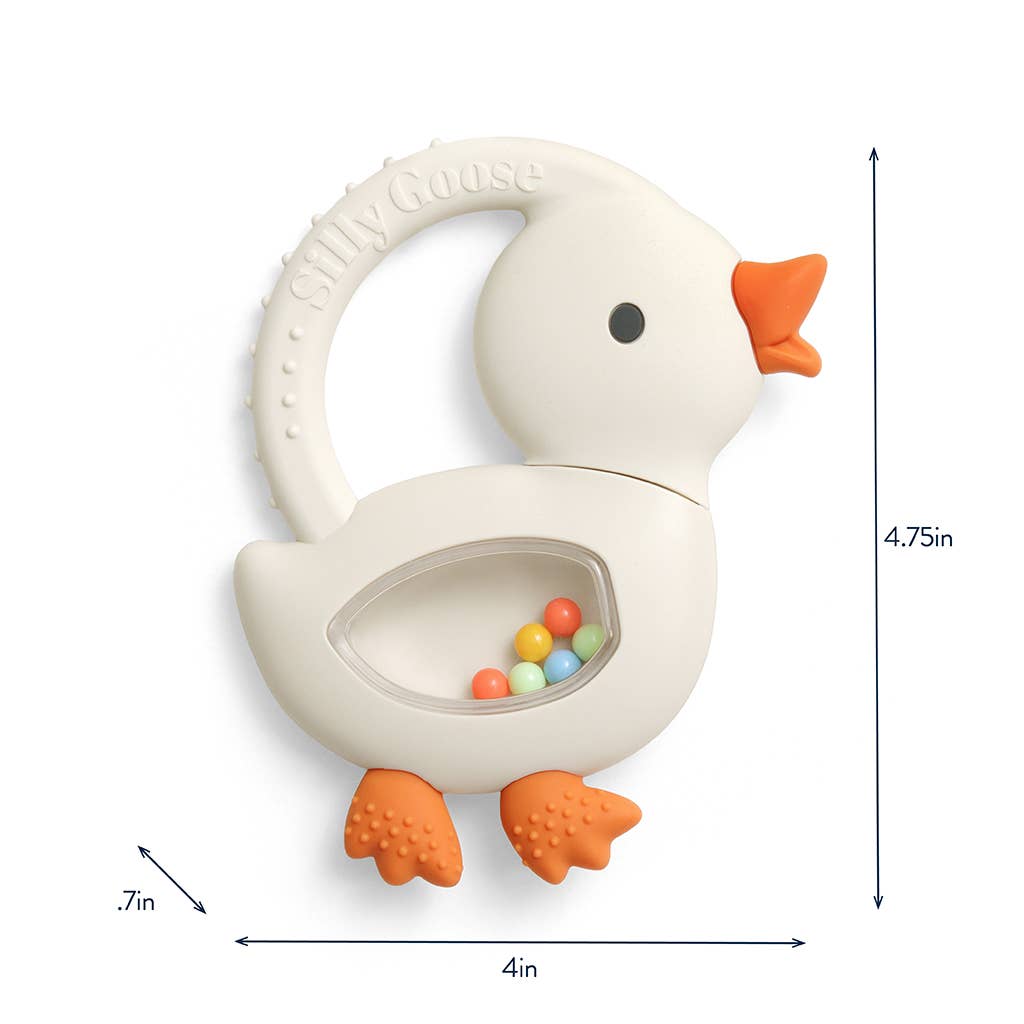 "NEW" Bitzy Shake™ - Silicone Teether with Rattle: Cherries