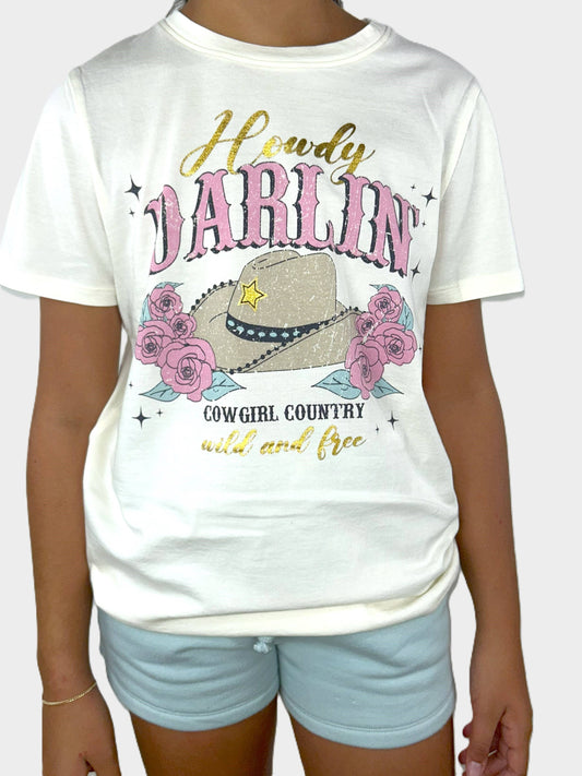 Howdy Darlin' Graphic T-shirt - TWEEN GIRLS