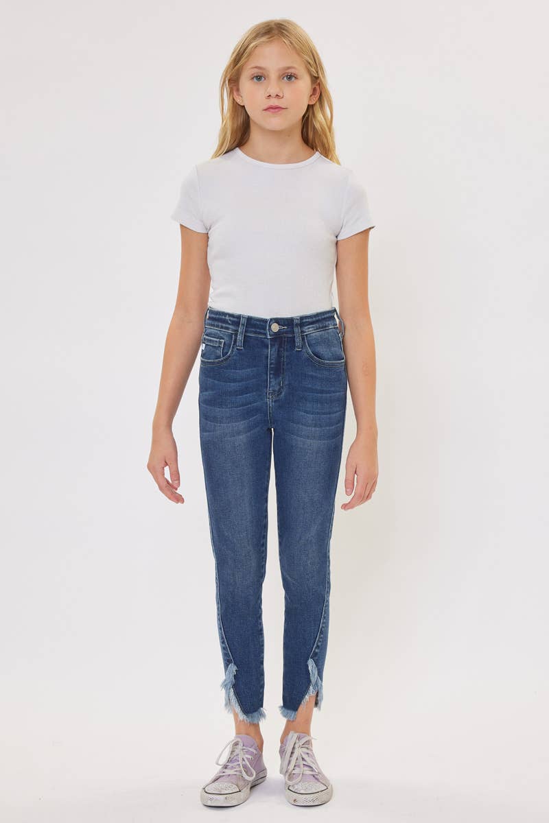 High Rise Ankle Skinny