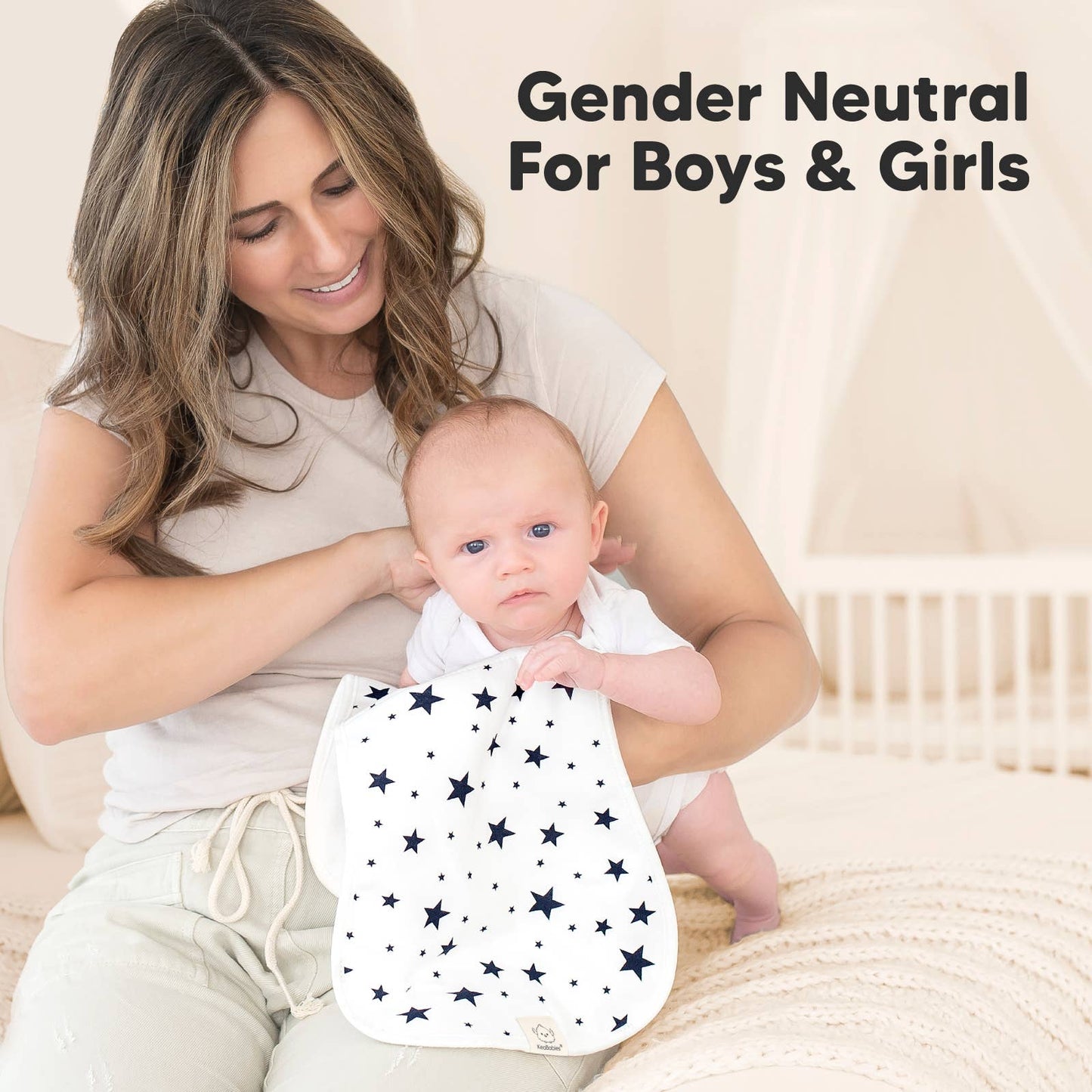 KeaBabies 5-Pack Urban Burp Cloths: Adventurer