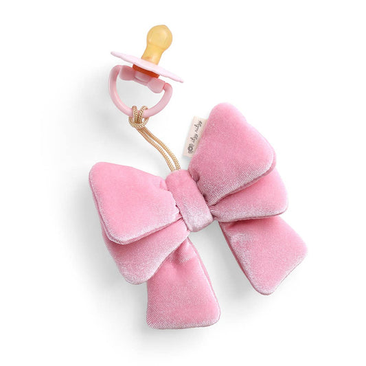 *NEW OPTIONS* Bitzy Pal Natural Rubber Pacifier & Plush: Bow
