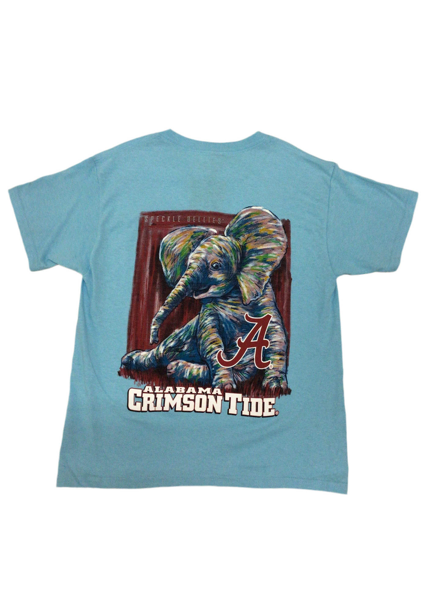 Light Blue Sitting Elephant