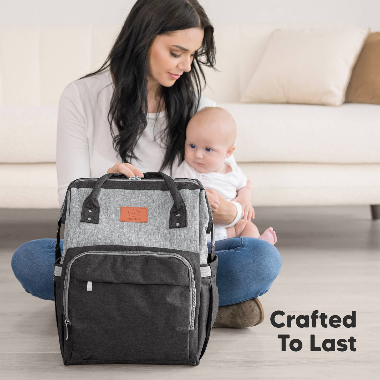 Original Diaper Bag Backpack, Baby Bags with Changing Pad: Graphite