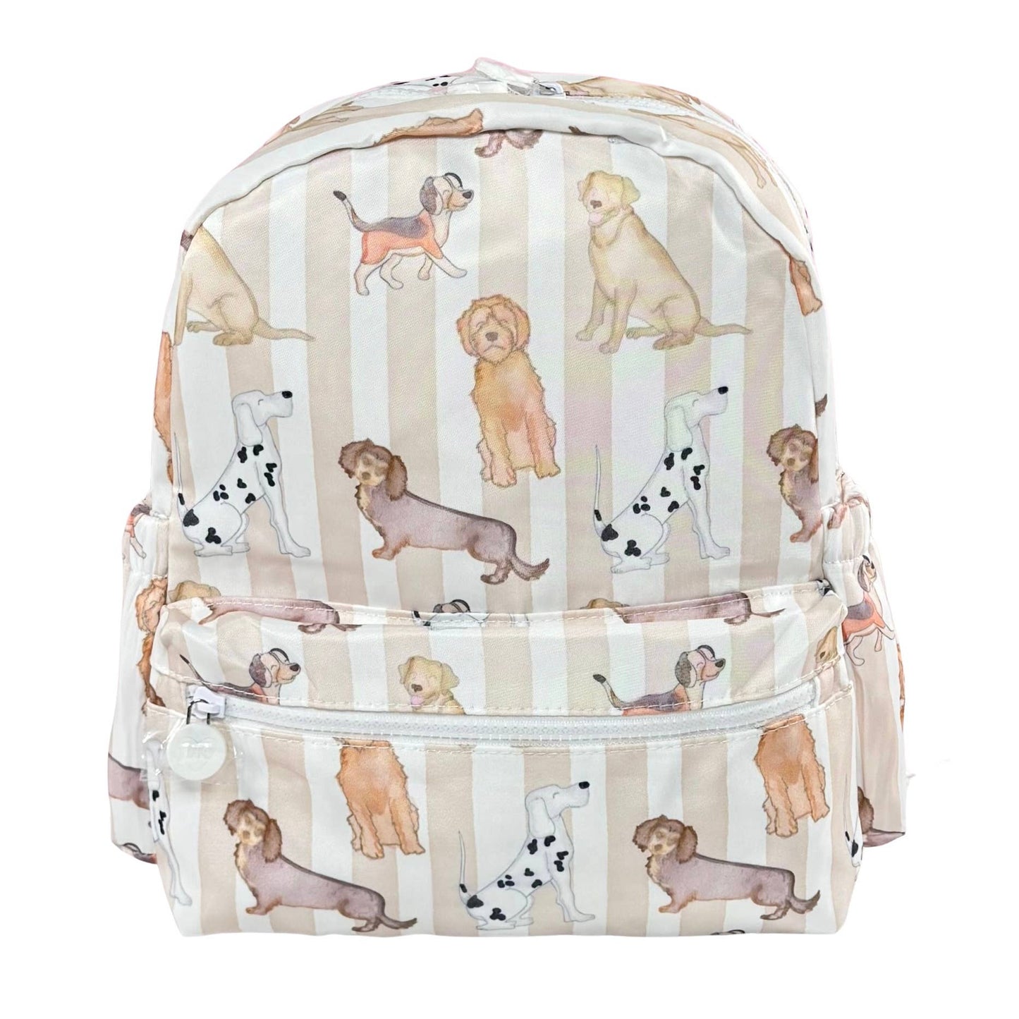 Nylon Backpack (Full Size): Light Pink Gingham