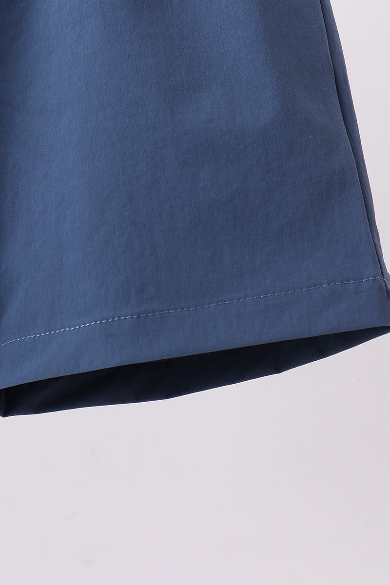 Slate Blue Pocket Performance Shorts