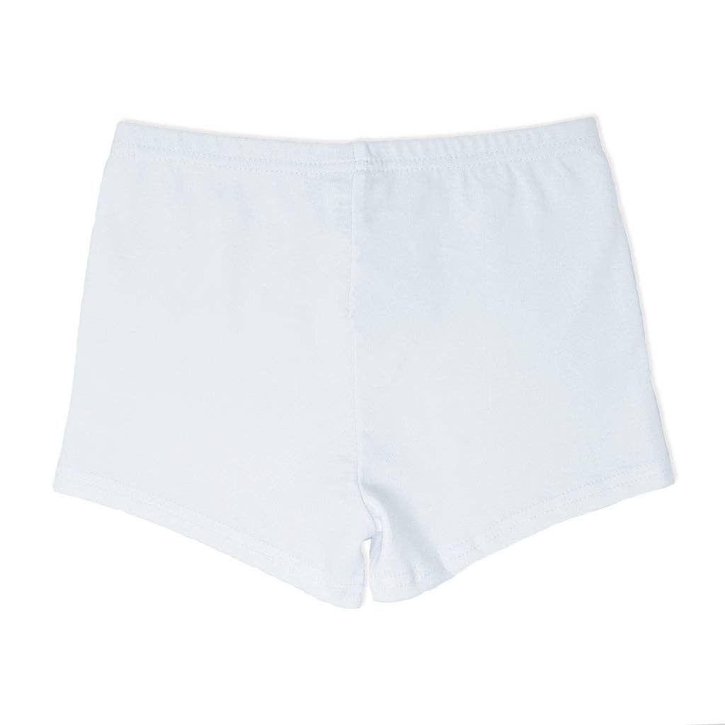 White Cartwheel Shorts