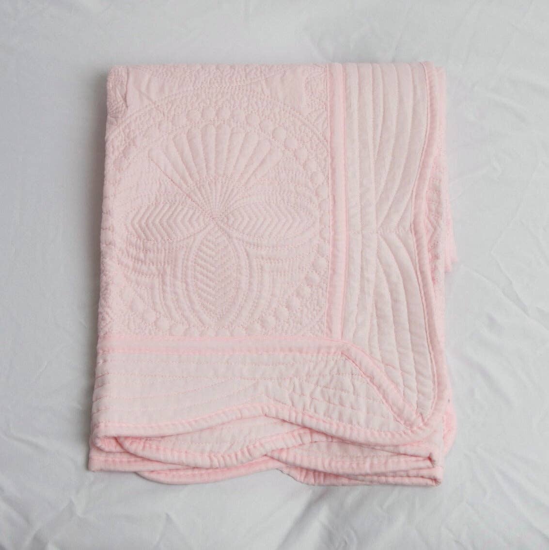 Pink Quilt: Baby Quilt (36" x 46")