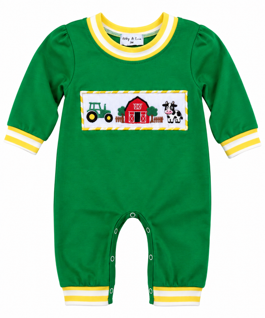 Green Farm Romper