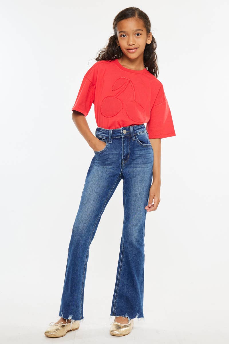 YOUTH OPEN PACK HIGH RISE BOOTCUT JEANS