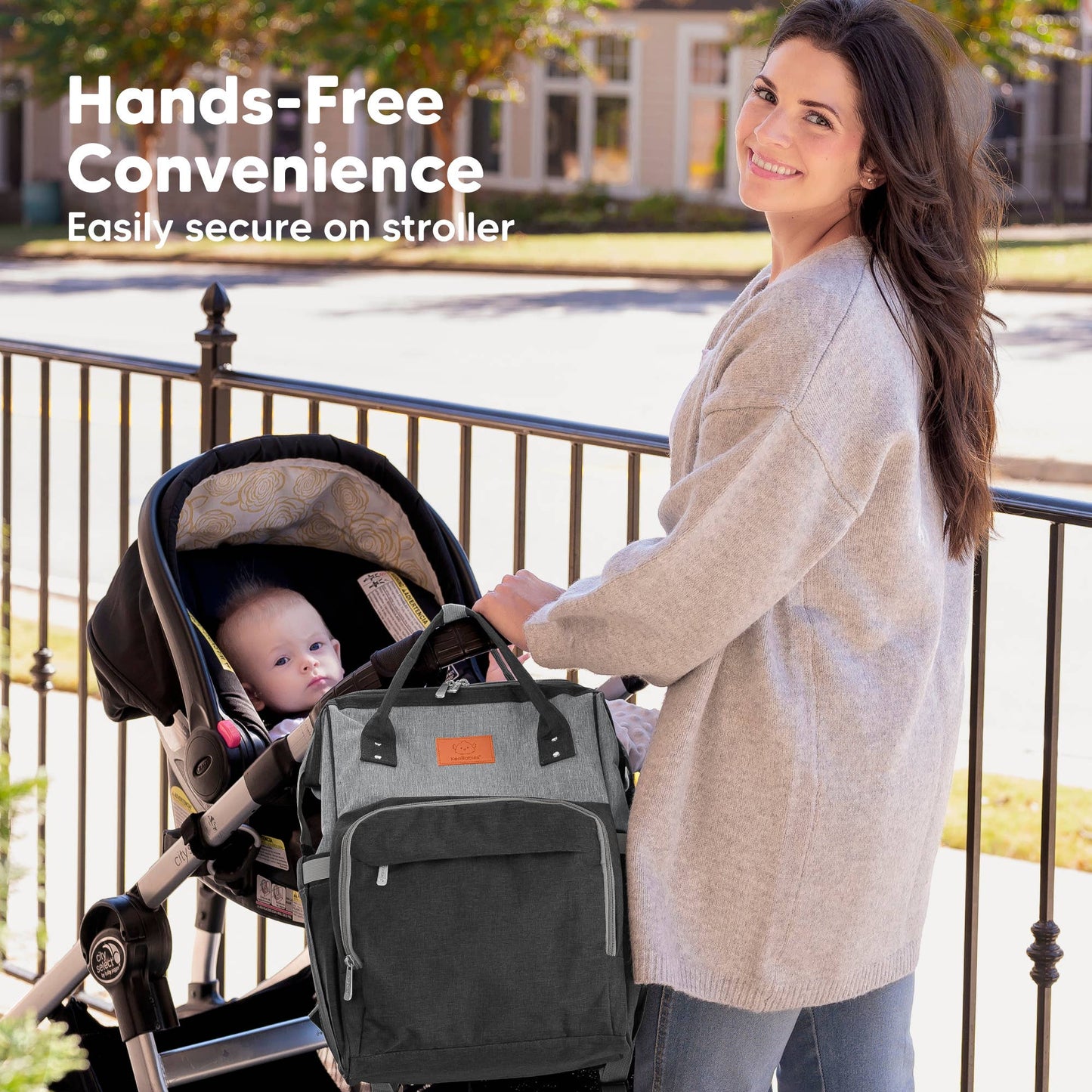 Original Diaper Bag Backpack, Baby Bags with Changing Pad: Graphite