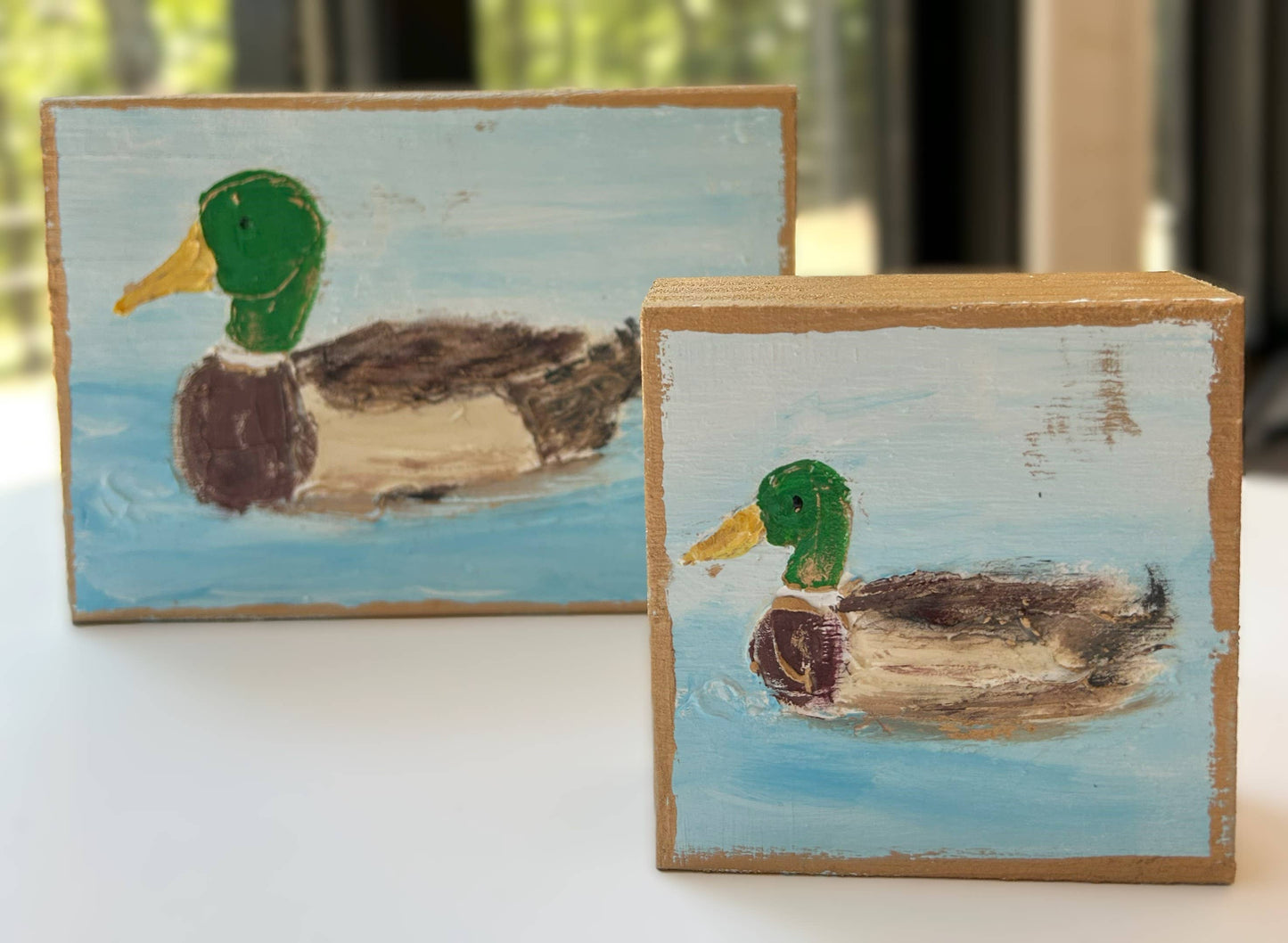 Mallard  |  Father's Day  gifts for men  hunting  nature: Small block (4x4")
