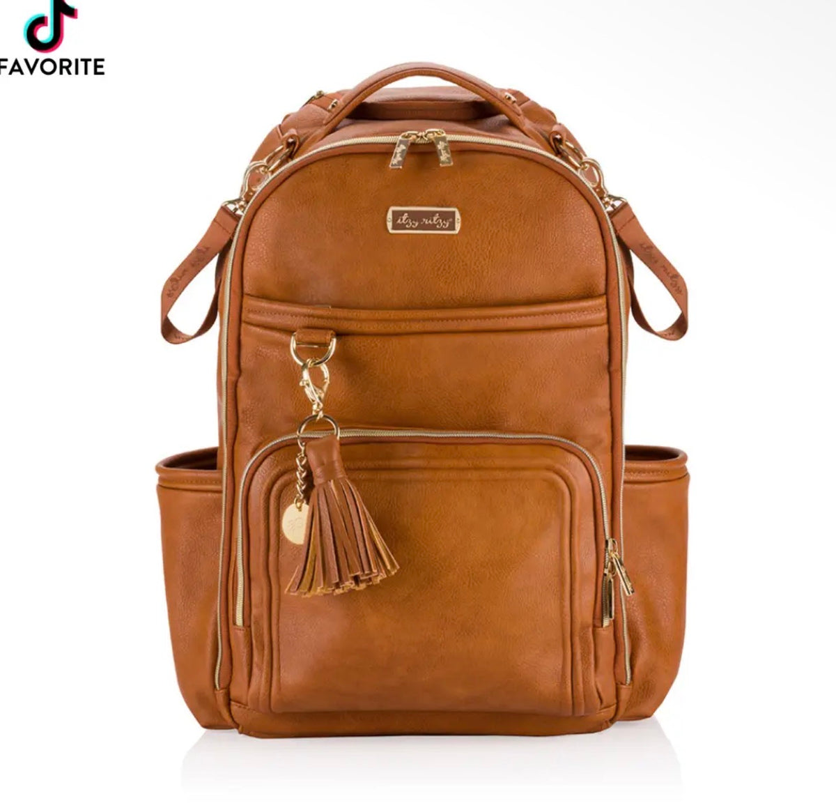 Cognac Boss Plus Backpack Diaper Bag
