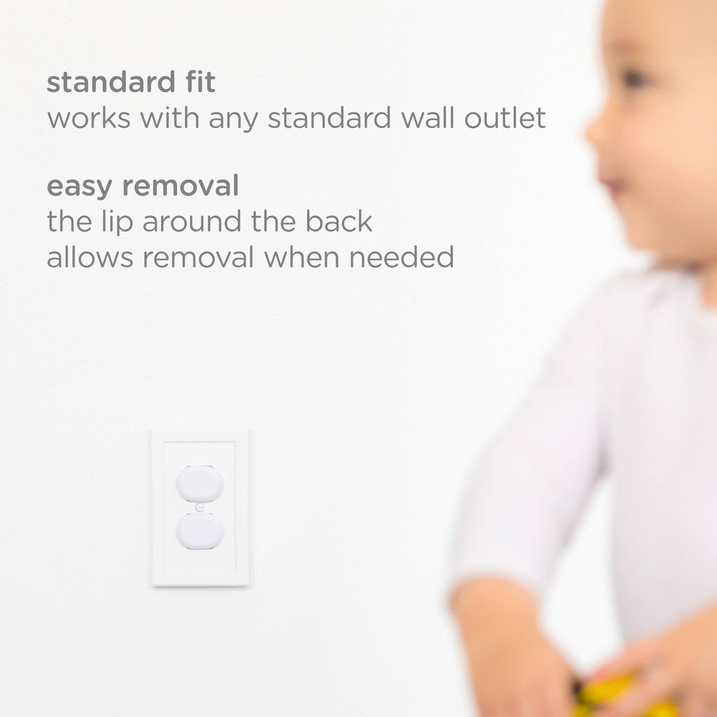 White Outlet Covers, 24 Pack