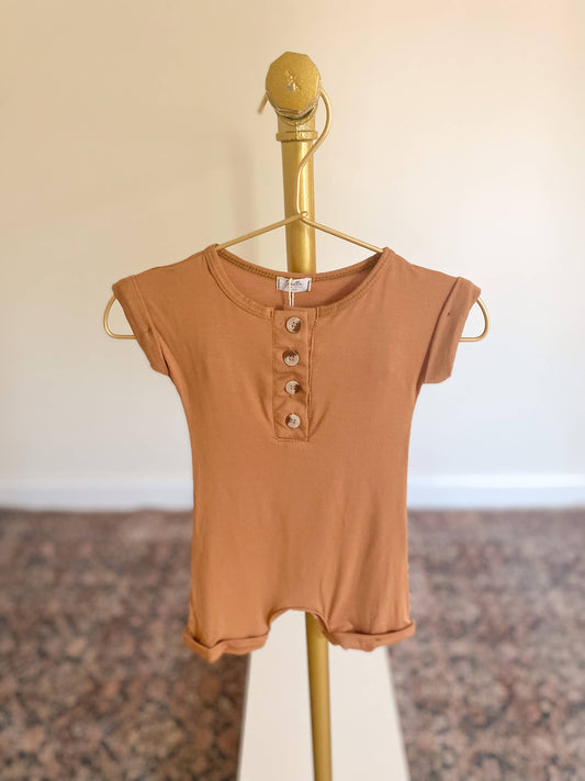 Baby Rompers -Camel