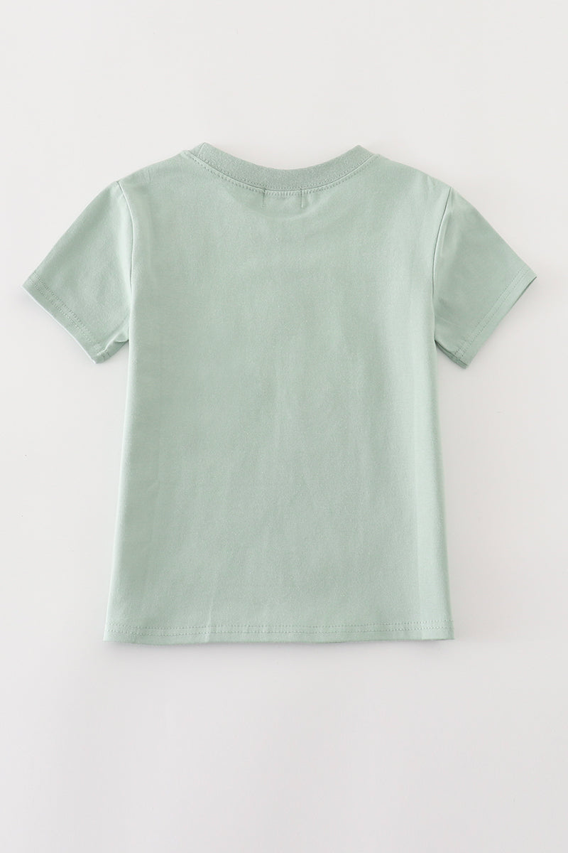 Sage Pumpkin Truck Boy Top