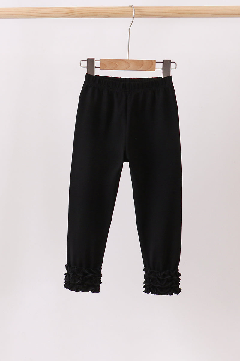 Black Ruffle Pants