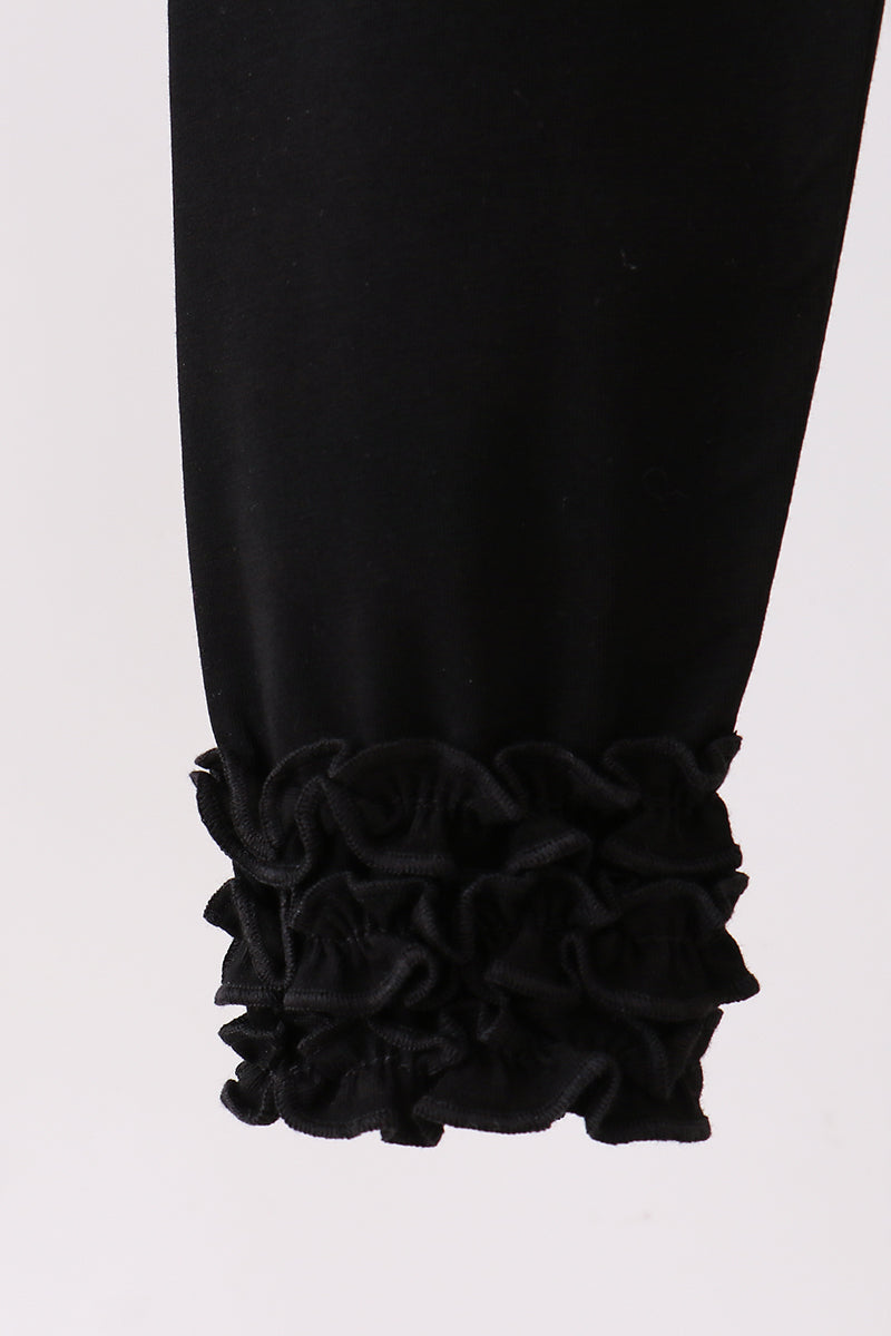 Black Ruffle Pants