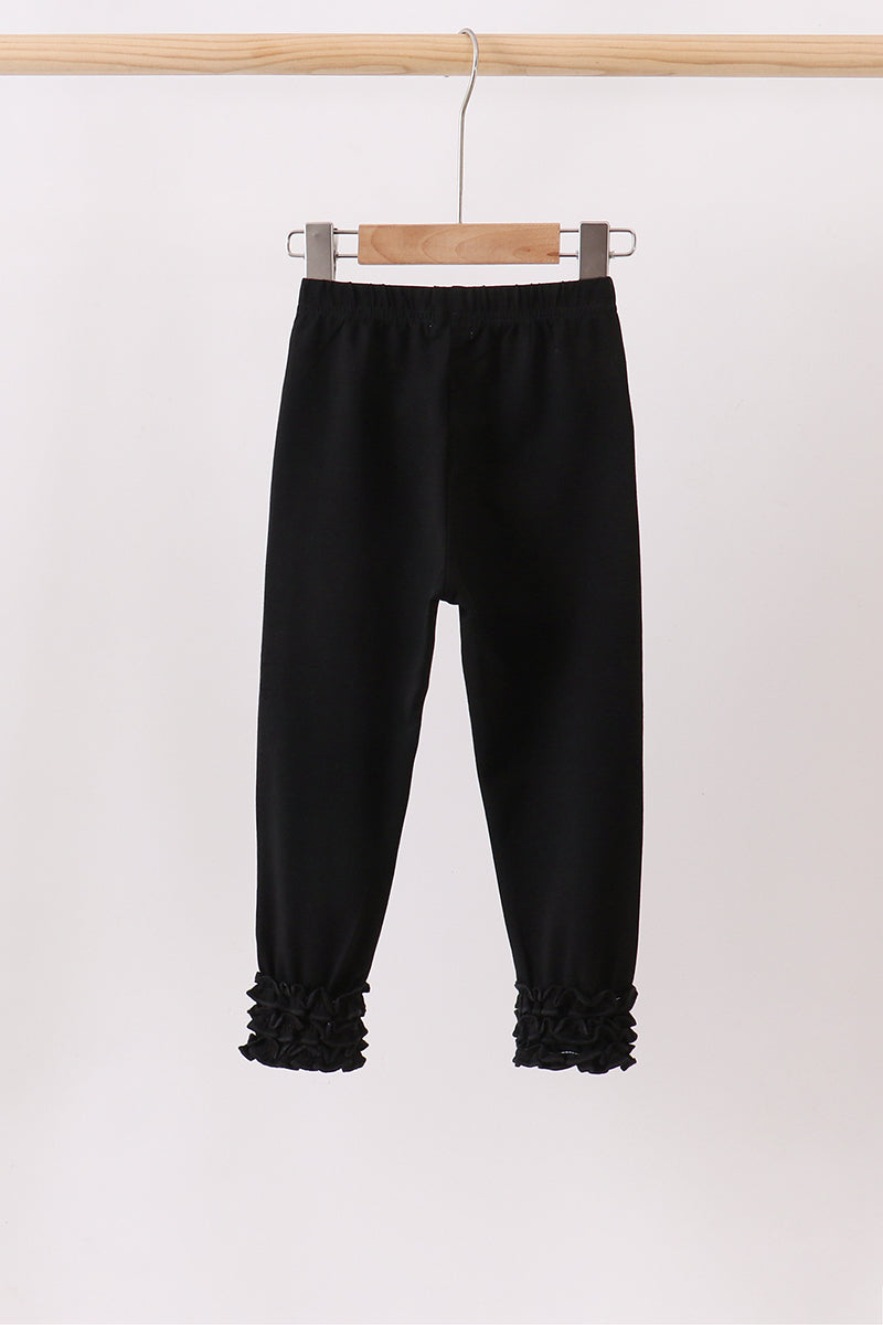Black Ruffle Pants