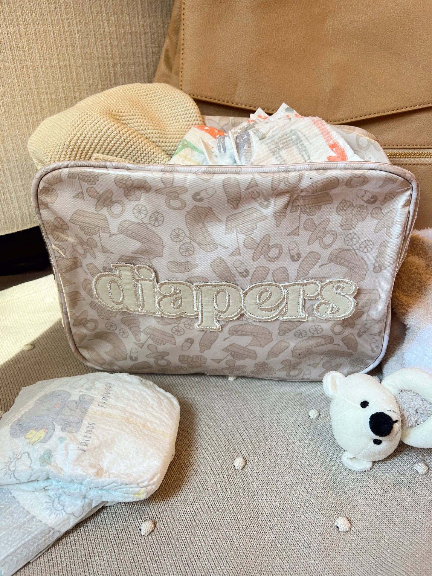 Diapers XL - Clear Coat Bag: Blue