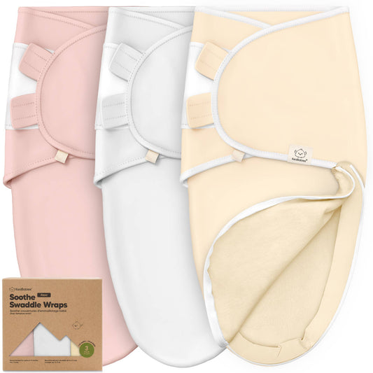 3pk Soothe Zippy Baby Swaddles 0-3 Months,Newborn Sleep Sack: Daffodil