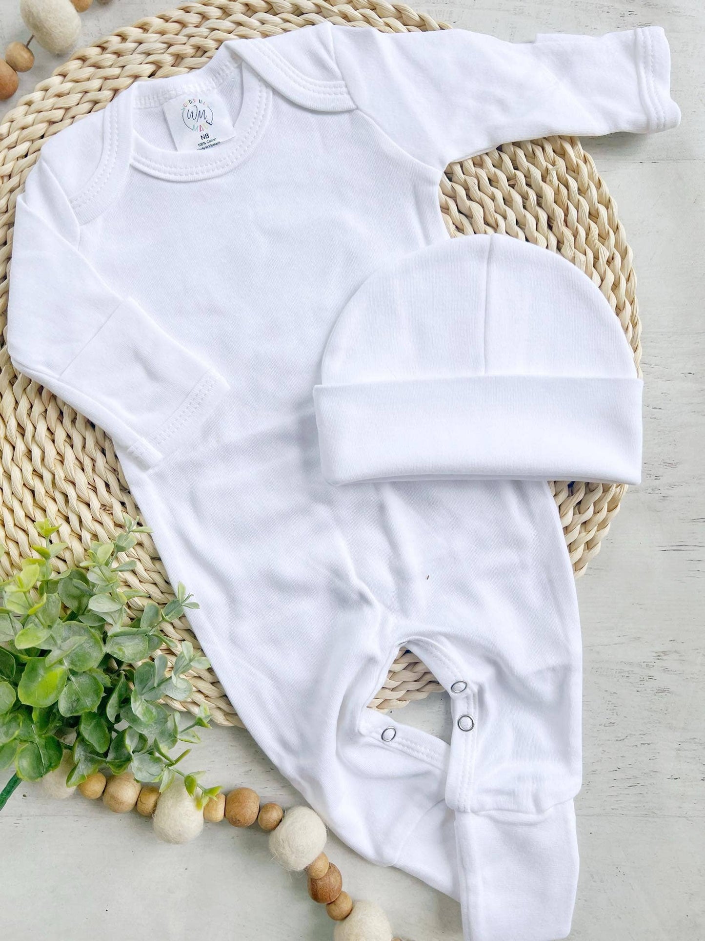 Baby Romper Blank - Solids Patterns: Light Pink