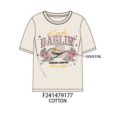 Howdy Darlin' Graphic T-shirt - TWEEN GIRLS