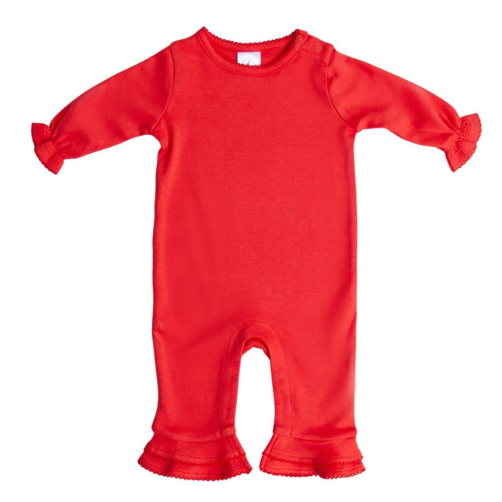 Ruffle Romper: Pink