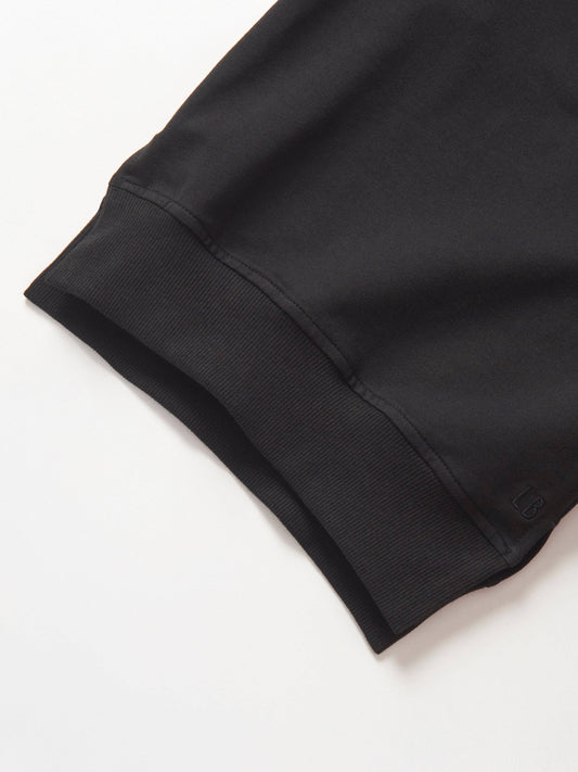 Side Checkered Pullover - Black