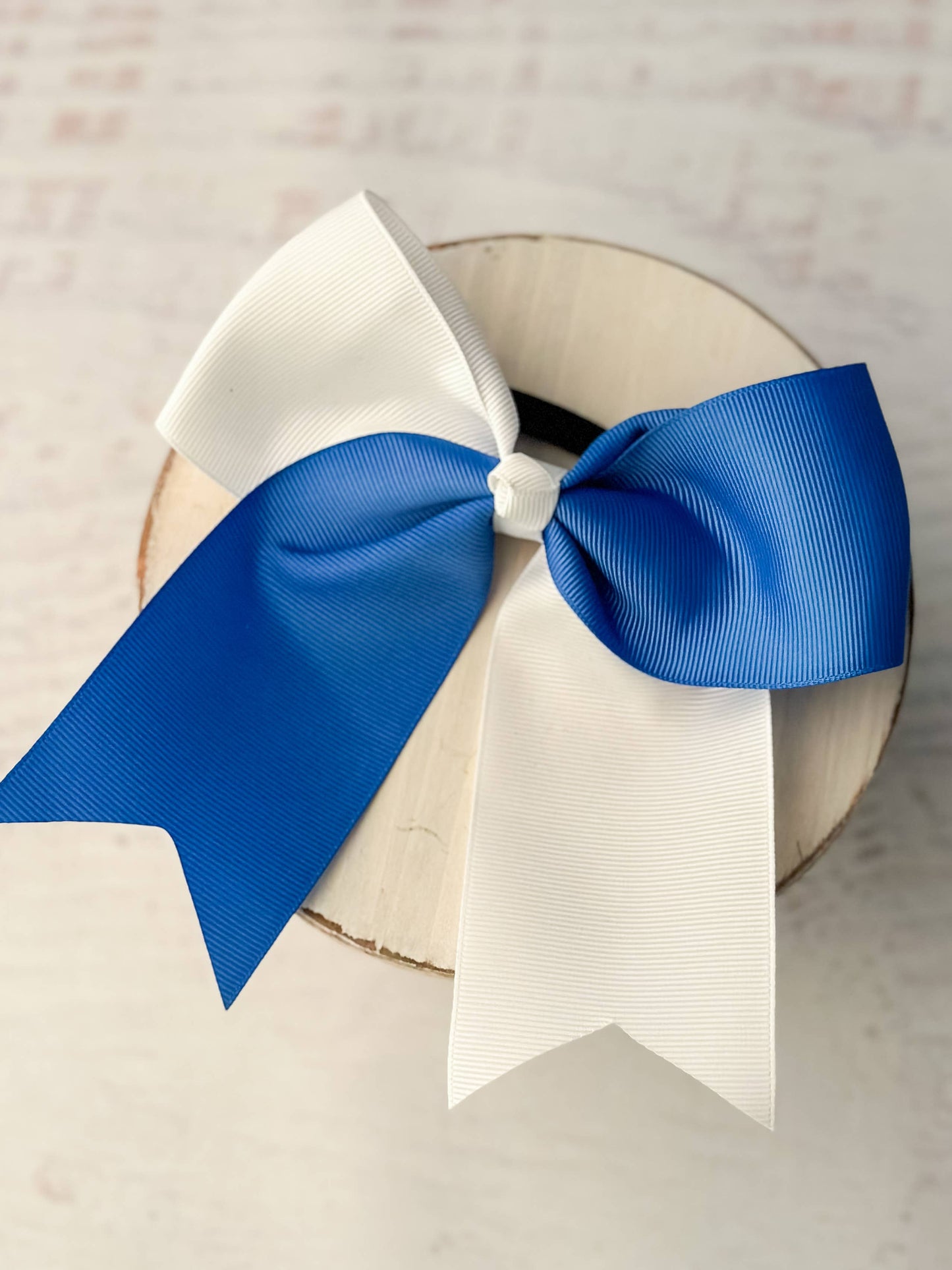 School Spirit Cheer Bows: Red/Black