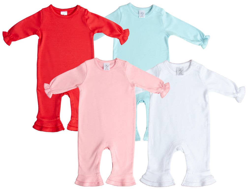Ruffle Romper: Pink