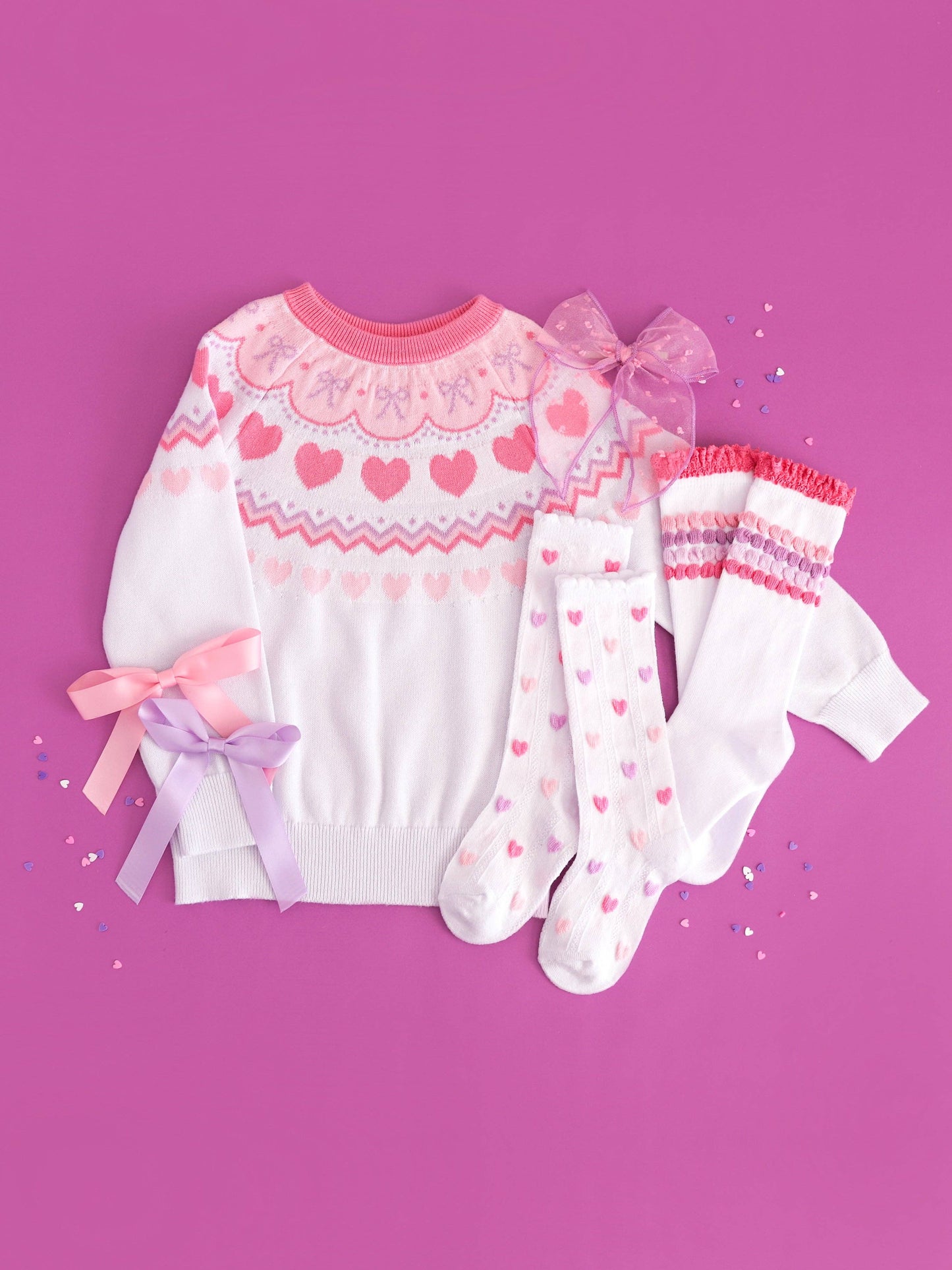 Darling Bubble Stripe Knee High Socks: 6-18 MONTHS