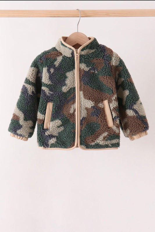 Camouflage Fleece Jacket