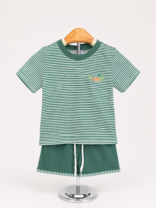 Green Duck Stripe Set