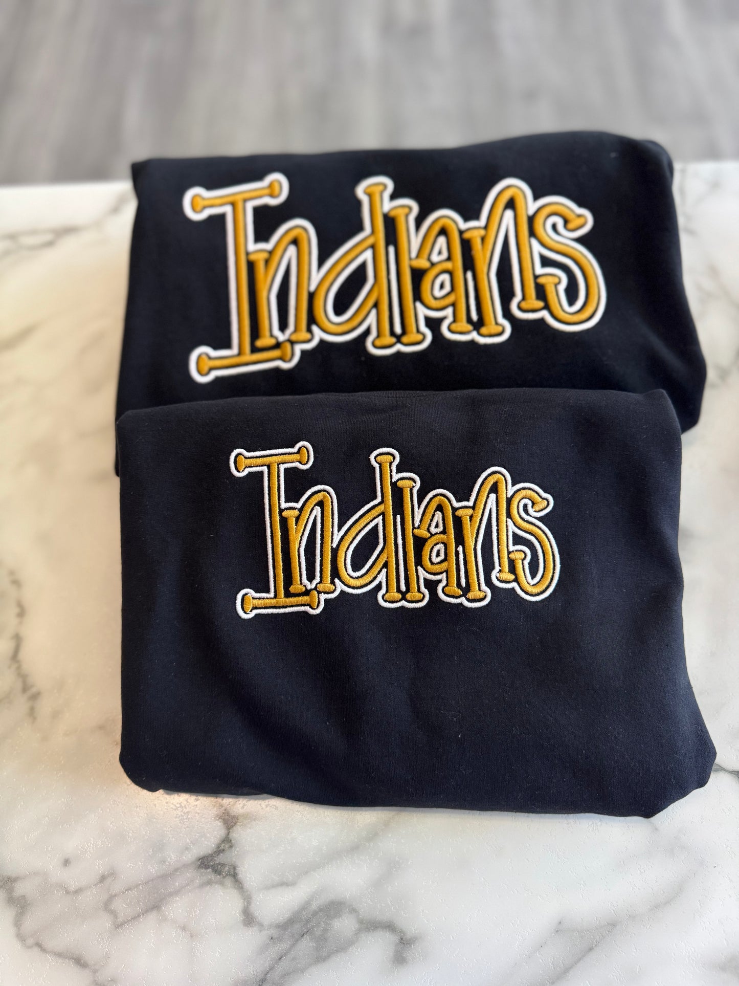 Indians Puff Embroidered Sweatshirt