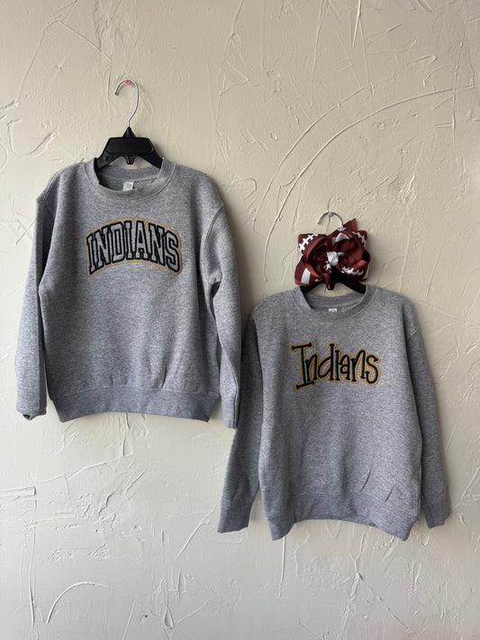 Indians Puff Embroidered Sweatshirt