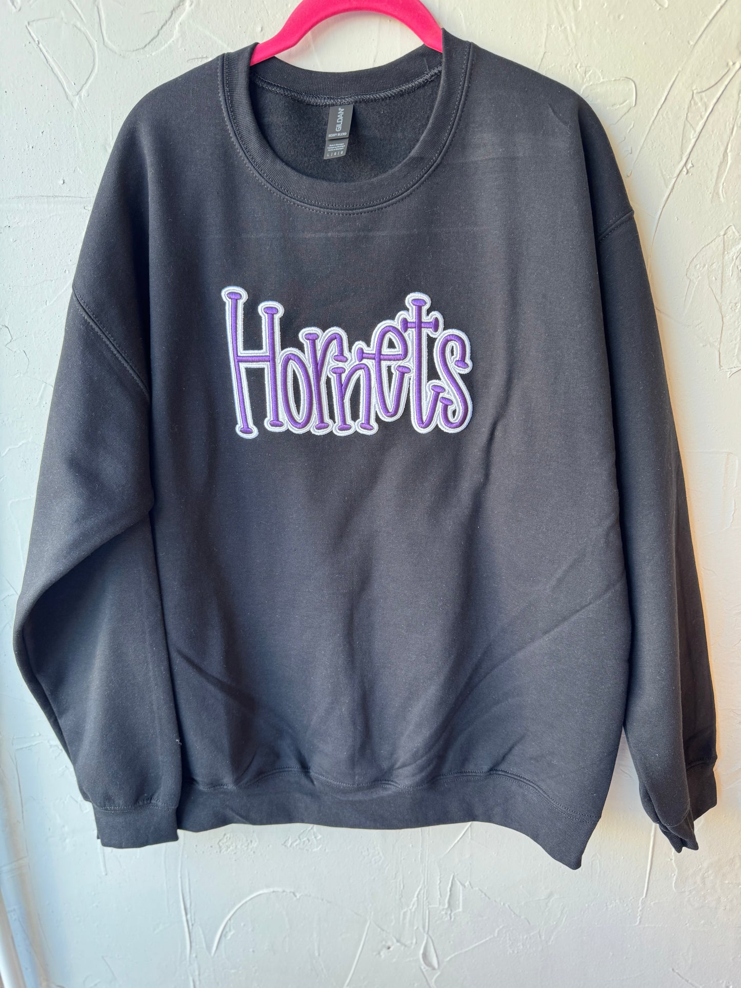 Hornet Sparkle-Puff Embroidered Sweatshirt