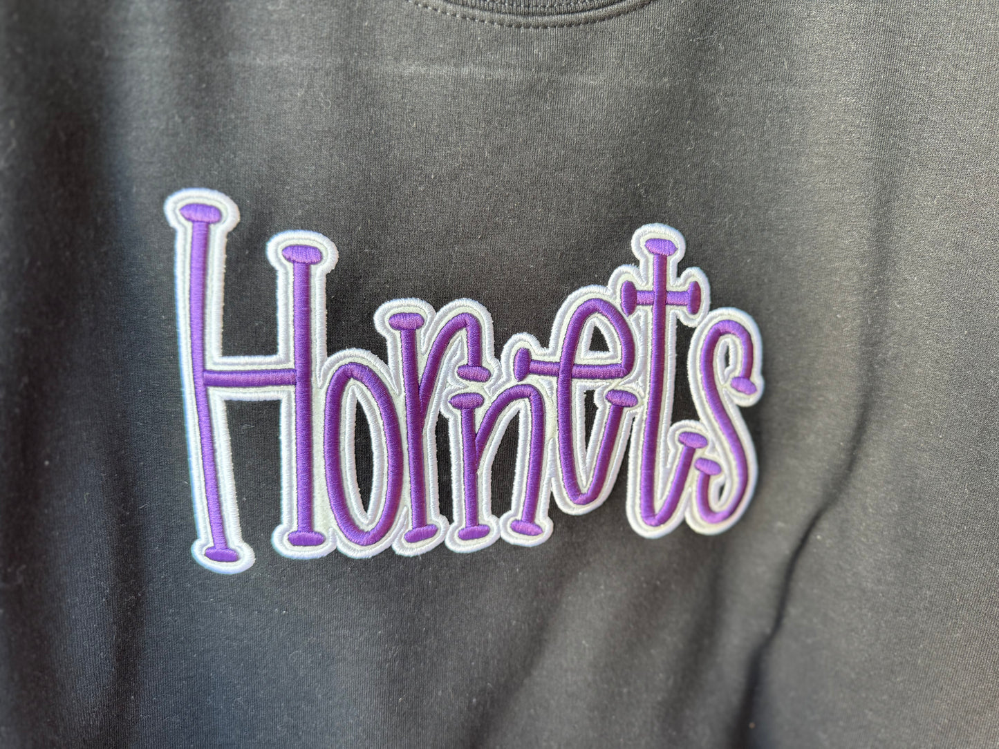 Hornet Sparkle-Puff Embroidered Sweatshirt