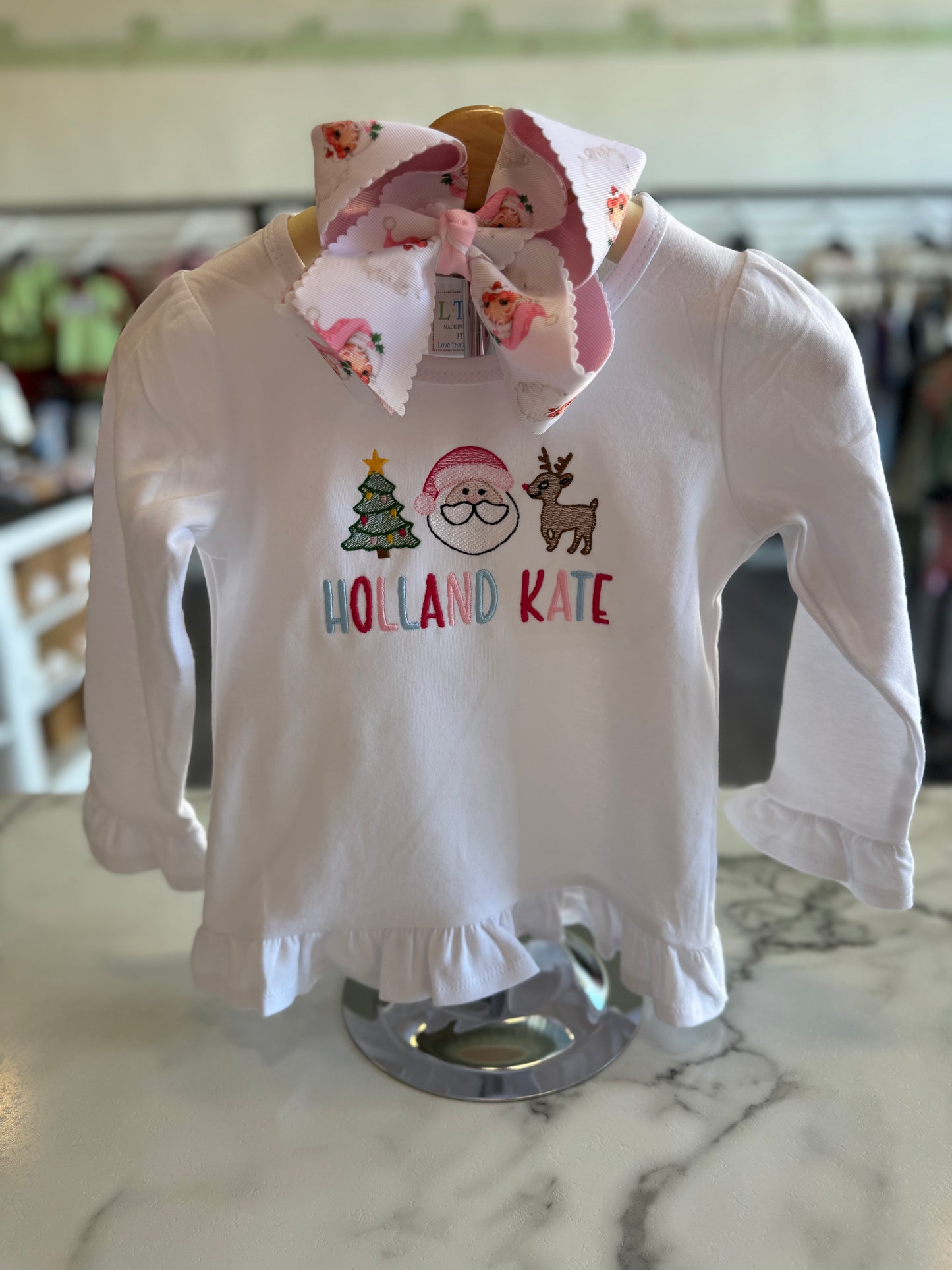 Christmas Ruffle Shirt
